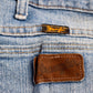 Wrangler W38 L31 Straight Leg Relaxed Fit Blue Denim Jeans