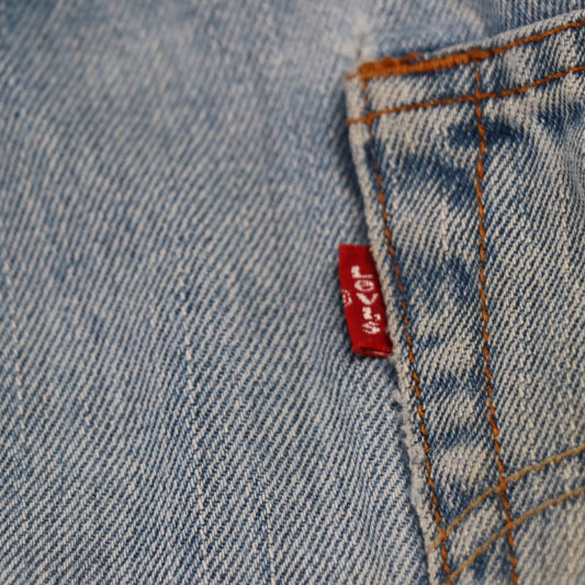 Levi's 550 W36 L28 Tapered Leg Relaxed Fit Blue Denim Jeans