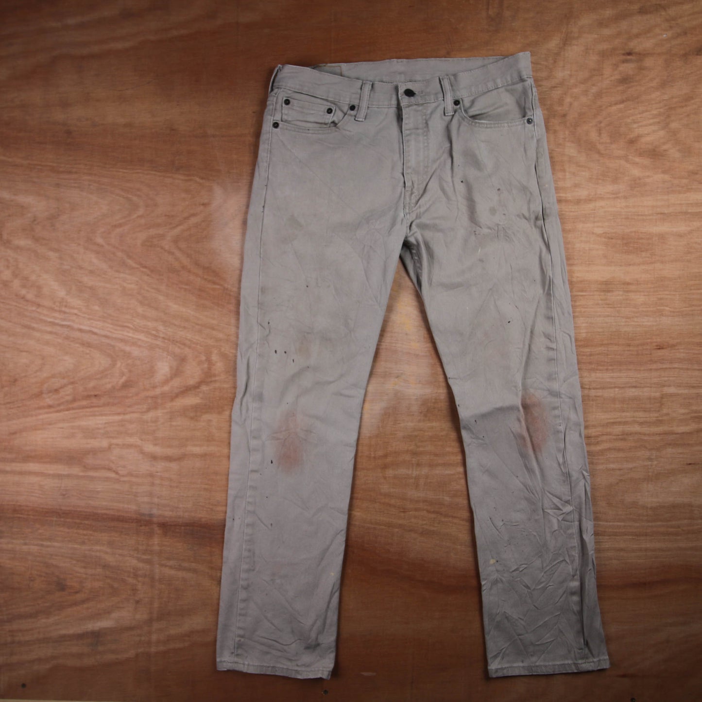 Levi's 501 Red Tab W32 L29 Original Fit Beige Denim Jeans