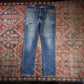 Levi's 511 W36 L31 Slim Fit Classic Ripped Style Blue Denim Jeans