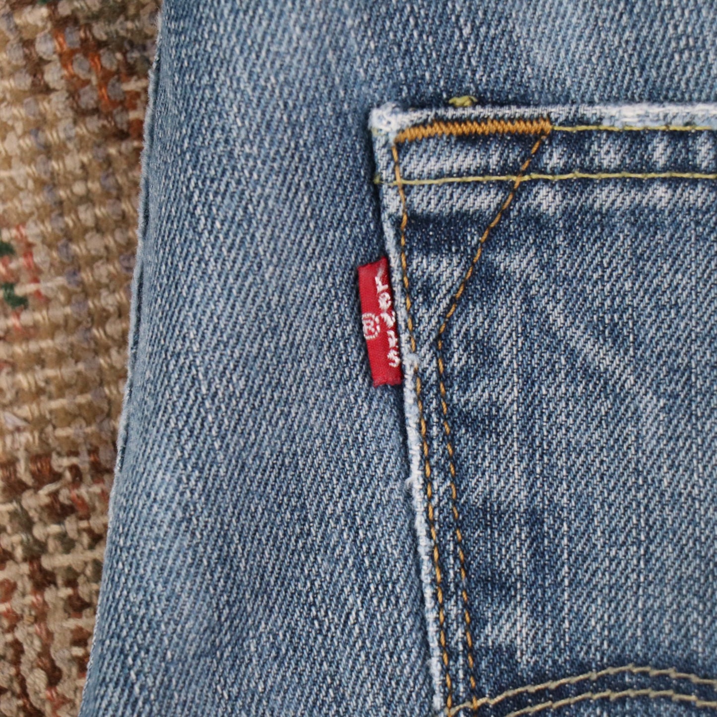 Levi's W32 L30 Straight Leg Blue Denim Jeans