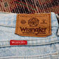 Wrangler W34 L32 Straight Leg Relaxed Fit Blue Denim Jeans