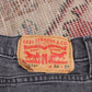 Levi's 510 W32 L27 Skinny Distressed Style Black Denim Jeans