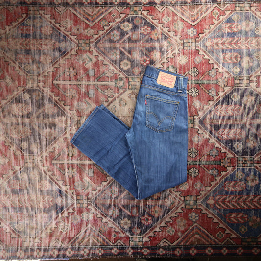 Levi's 506 Red Tab W30 L28 Straight Leg Blue Denim Jeans