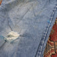 Wrangler W36 L29 Carpenter Classic Ripped Style Blue Denim Jeans