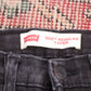 Levi's 502 W26 L26 Tapered Leg Regular Fit Black Denim Jeans