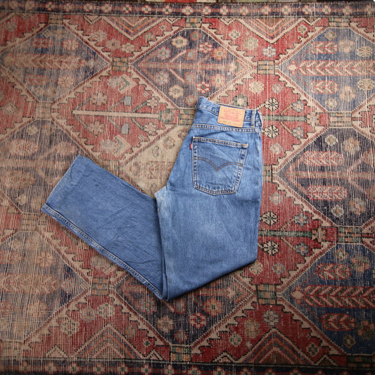 Levi's 502 Red Tab W32 L31 Tapered Leg Regular Fit Blue ** Denim Jeans