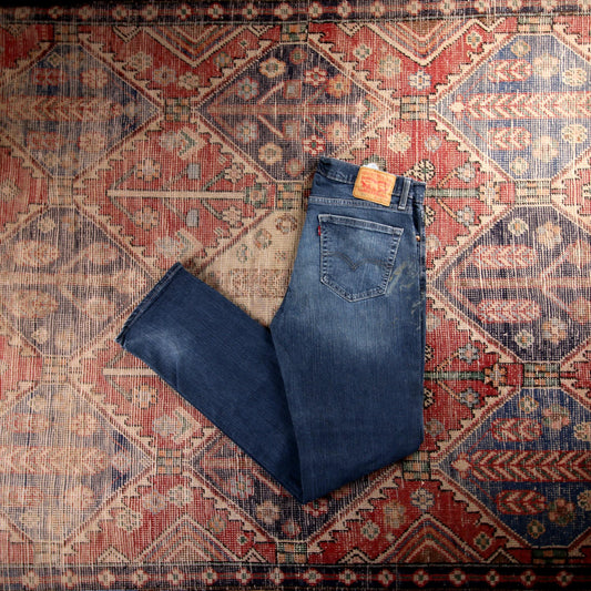 Levi's 559 Red Tab W34 L35 Straight Leg Relaxed Fit Blue Denim Jeans