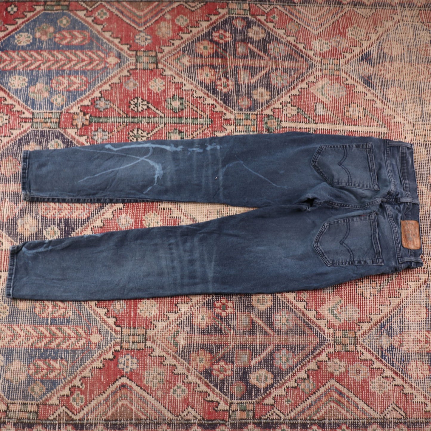 Levi's W24 L30 Tapered Leg Blue Denim Jeans