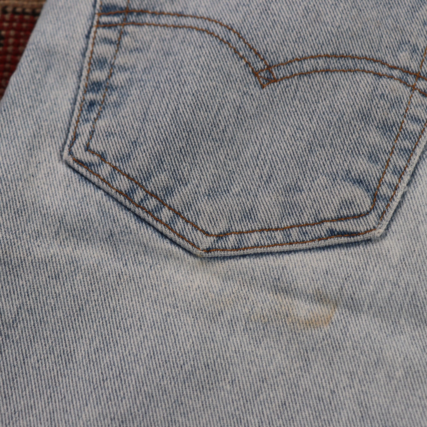 Levi's 540 Orange Tab W34 L29 Relaxed Fit Blue Denim Jeans
