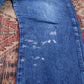 Wrangler W34 L29 Straight Leg Relaxed Fit Blue Denim Jeans