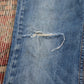 Levi's 511 W30 L26 Slim Fit Classic Ripped Style Blue Denim Jeans