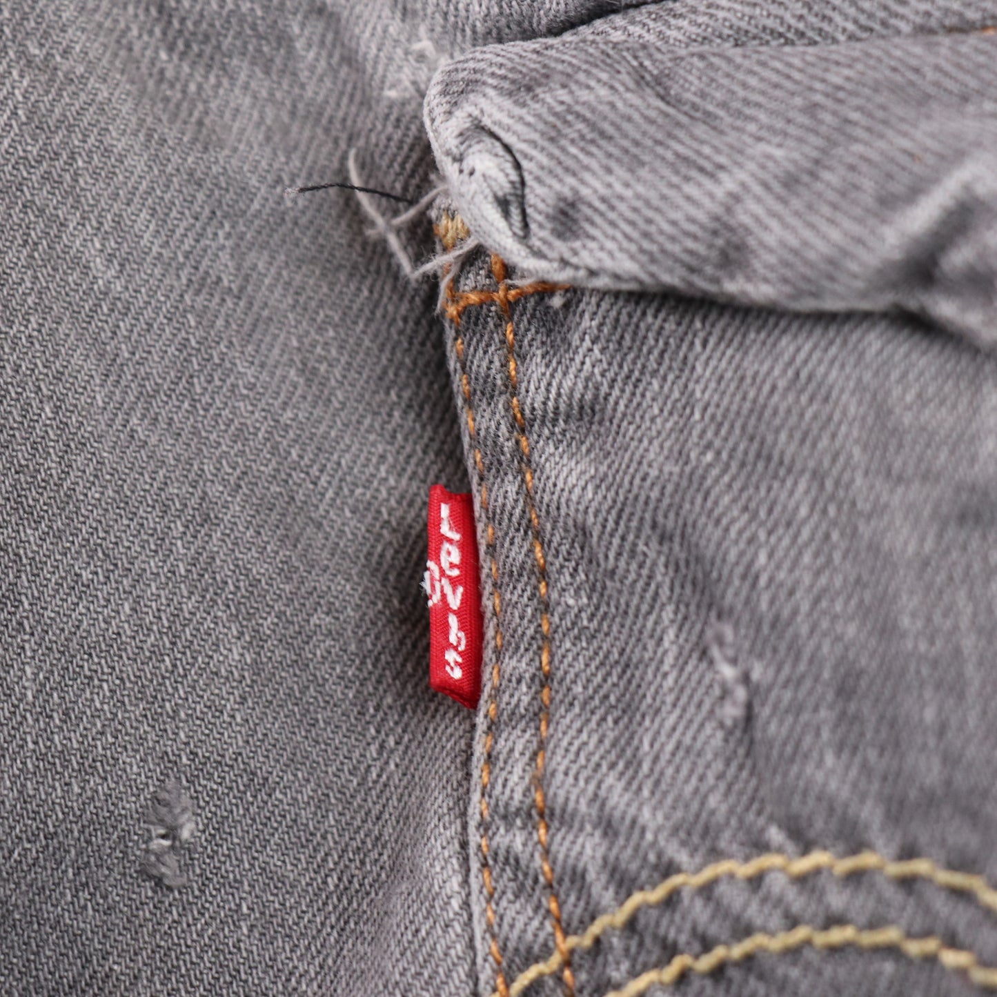 Levi's W40 L30 Straight Leg Loose Fit Grey Denim Jeans