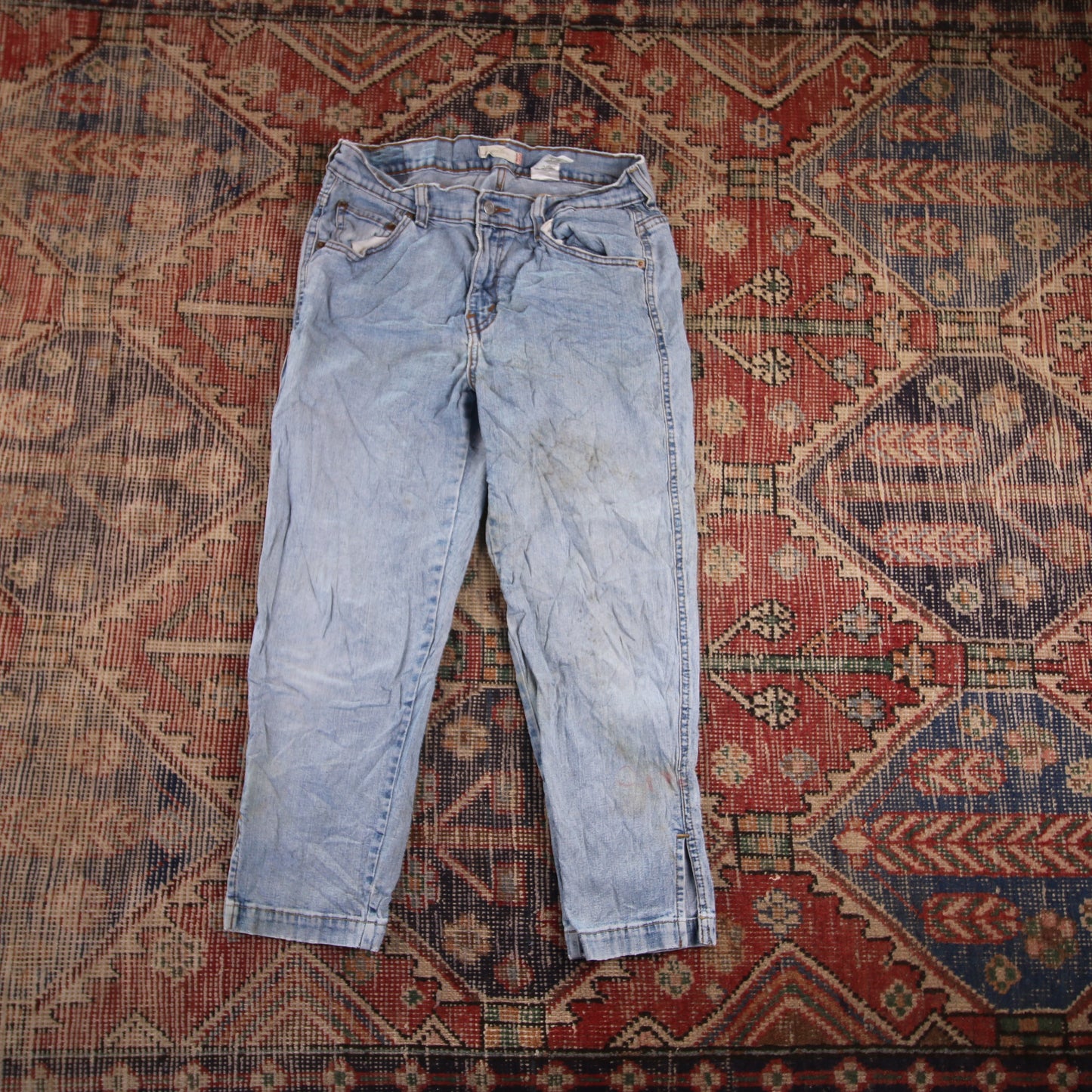 Levi's W28 L24 Capri Blue Denim Jeans