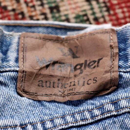 Wrangler W28 L31 Straight Leg Blue Denim Jeans