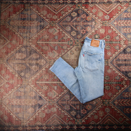 Levi's 512 W28 L30 Tapered Leg Slim Fit Blue Denim Jeans