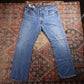 Levi's W38 L29 Straight Leg Loose Fit Blue Denim Jeans
