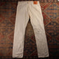 Levi's 501 Red Tab W34 L33 Original Fit Classic Ripped Style Blue Denim Jeans