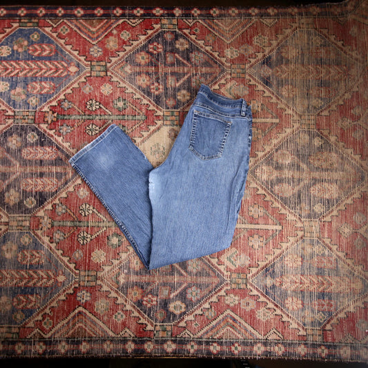 Lee W34 L30 Straight Leg Loose Fit Blue Denim Jeans