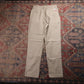 Levi's W28 L28 Tapered Leg Beige Cotton Blend Trousers