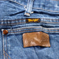 Wrangler W36 L30 Straight Classic Ripped Style Blue Denim Jeans