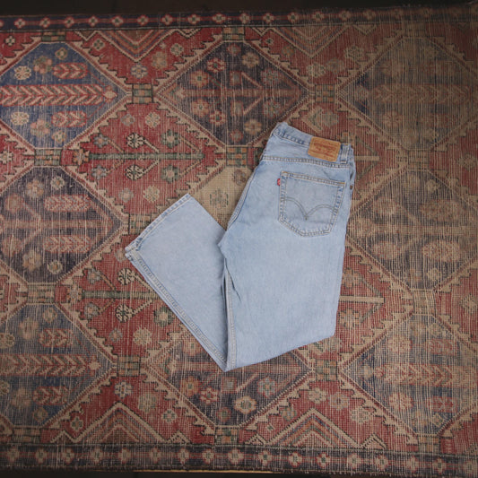 Levi's 505 W36 L29 Straight Leg Regular Fit Blue Denim Jeans