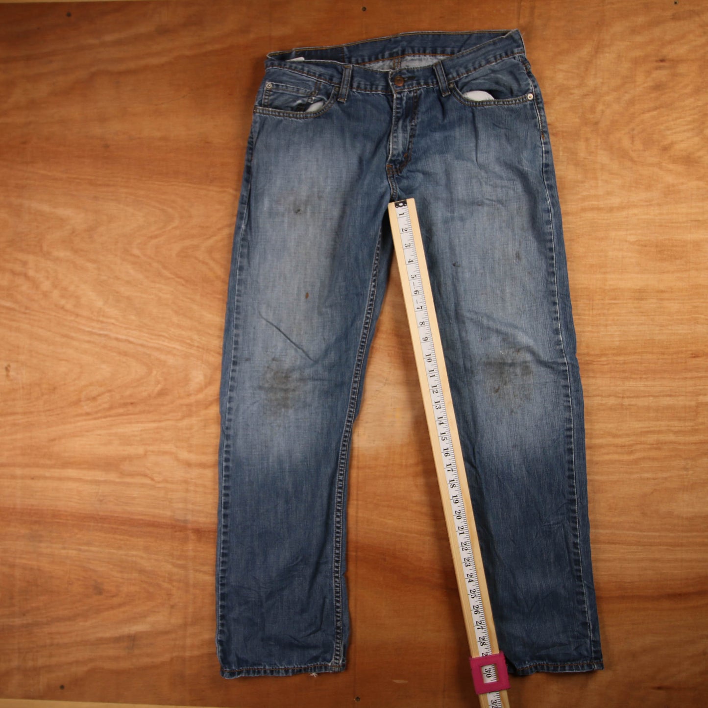 Levi's 501 Red Tab W34 L30 Original Fit Blue Denim Jeans