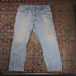 Wrangler W38 L30 Straight Leg Relaxed Fit Blue Denim Jeans