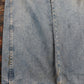 Wrangler W38 L33 Straight Leg Relaxed Fit Blue Denim Jeans