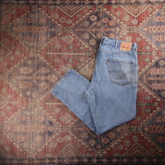 Levi's 550 Red Tab W40 L32 Tapered Leg Relaxed Fit Blue Denim Jeans