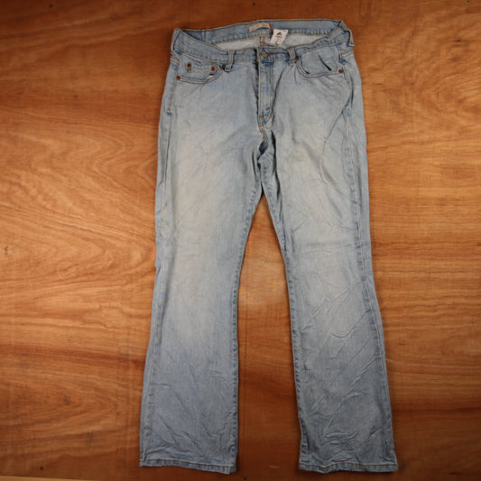 Levi's 515 Red Tab W34 L9 Flared Blue Denim Jeans