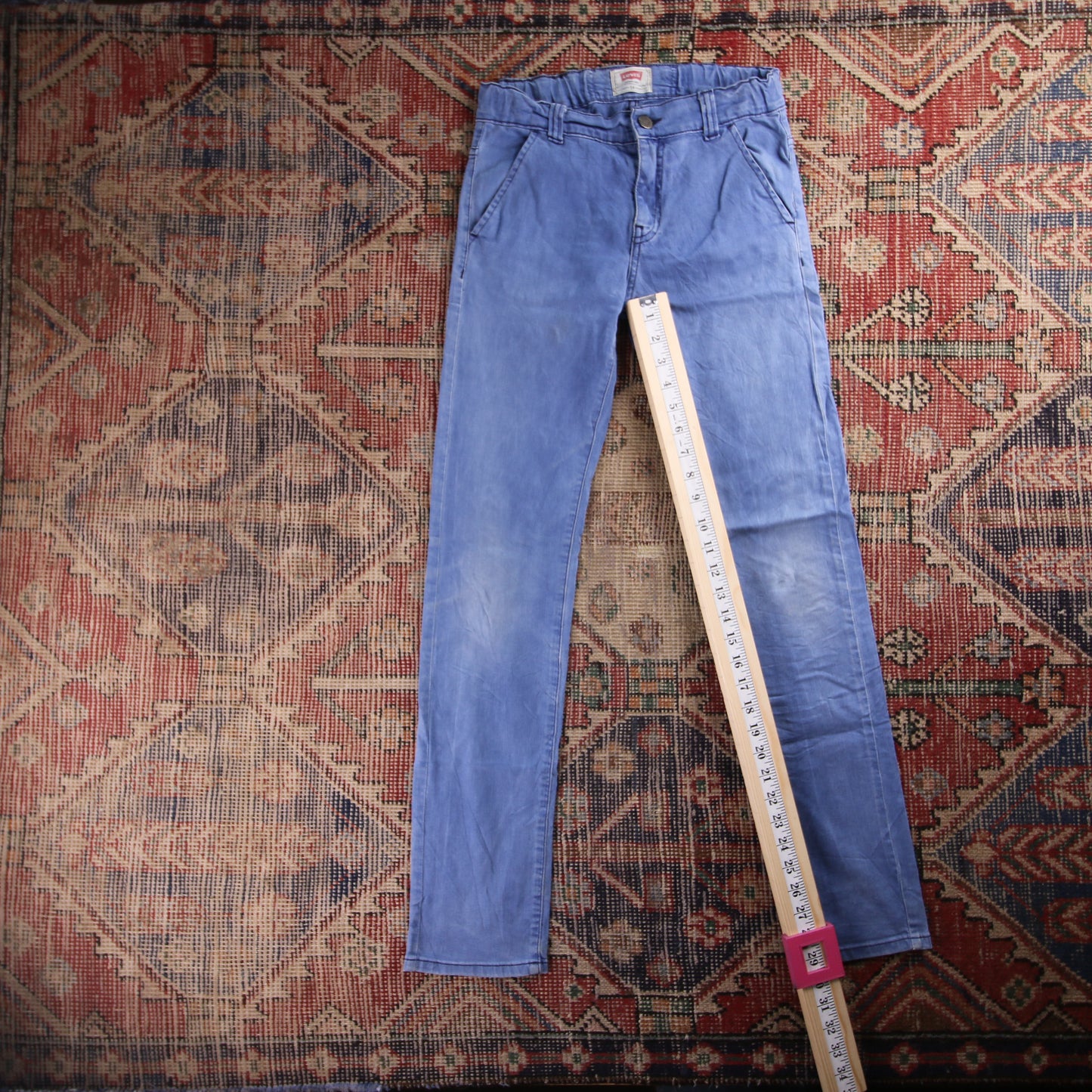 Levi's 501 Red Tab W26 L29 Original Fit Blue Denim Jeans