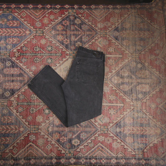 Lee W32 L29 Straight Leg Loose Fit Black Denim Jeans
