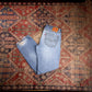 Levi's 514 W38 L33 Straight Leg Classic Ripped Style Blue Denim Jeans