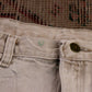 Wrangler W34 L31 Straight Leg Relaxed Fit Beige Denim Jeans