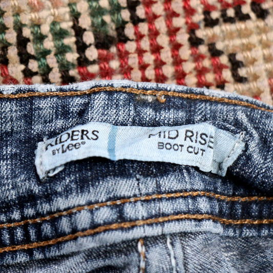 Wrangler W32 L28 Straight Leg Relaxed Fit Blue Denim Jeans