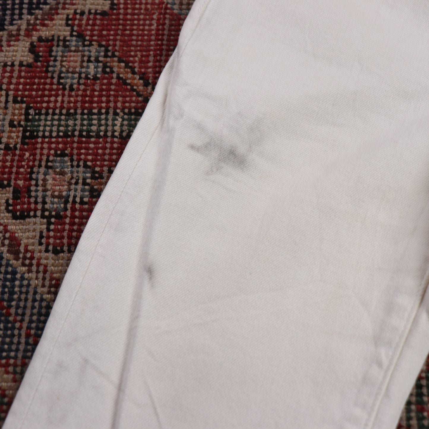 Levi's 712 W26 L31 White Denim Jeans