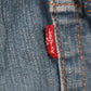 Levi's 502 Red Tab W38 L28 Tapered Leg Regular Fit Blue Denim Jeans