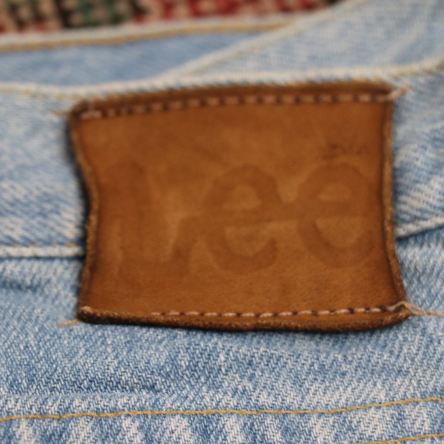 Lee W36 L30 Straight Leg Relaxed Fit Blue Denim Jeans