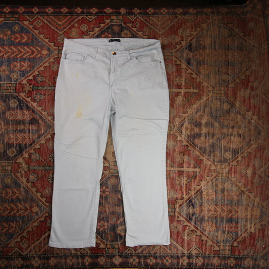 Lee W36 L24 Straight Leg Loose Fit Blue Denim Jeans