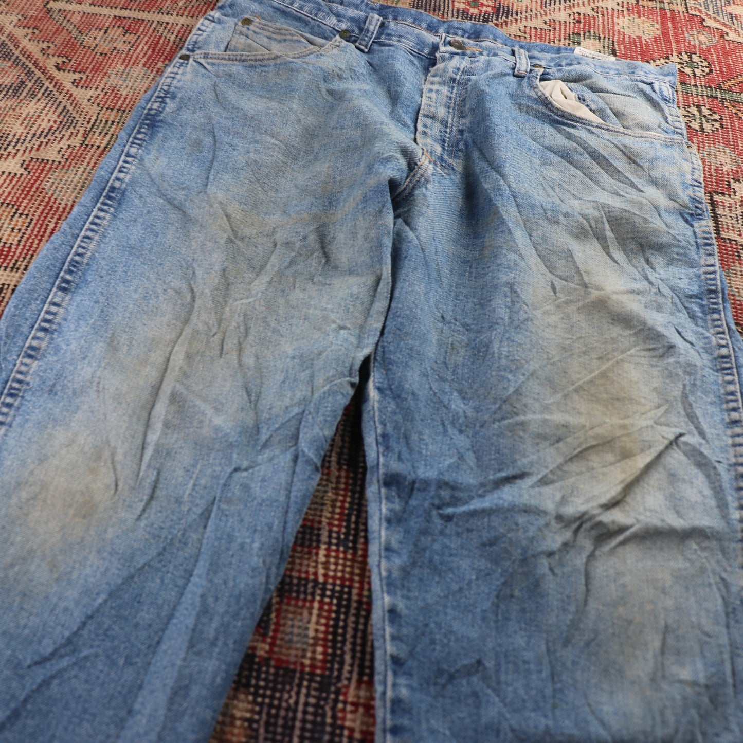 Wrangler W36 L29 Relaxed Blue Denim Jeans