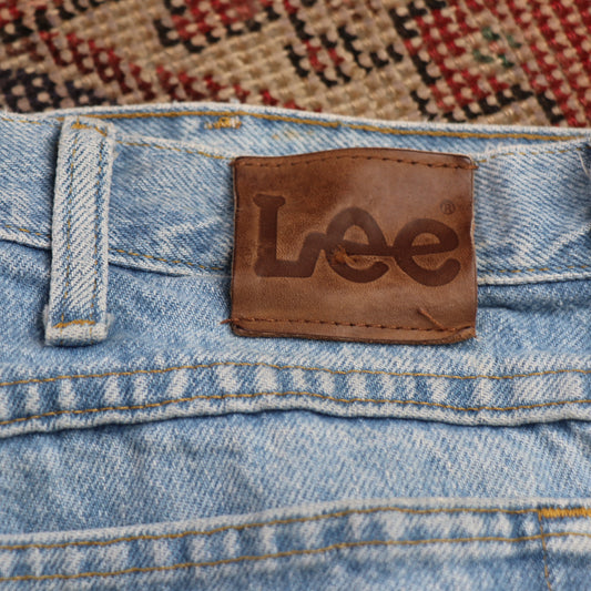 Lee W36 L29 Straight Leg Relaxed Fit Blue Denim Jeans