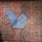 Lee W34 L27 Straight Leg Relaxed Fit Classic Ripped Style Blue Denim Jeans