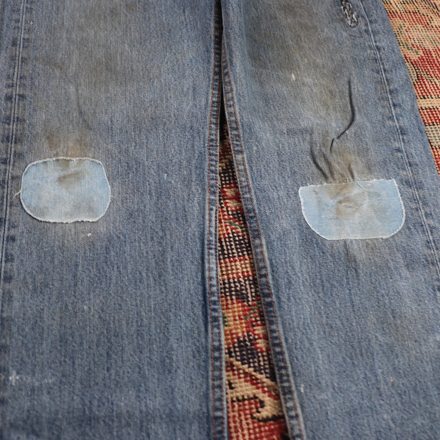 Levi's 505 W34 L32 Straight Leg Regular Fit Blue Denim Jeans