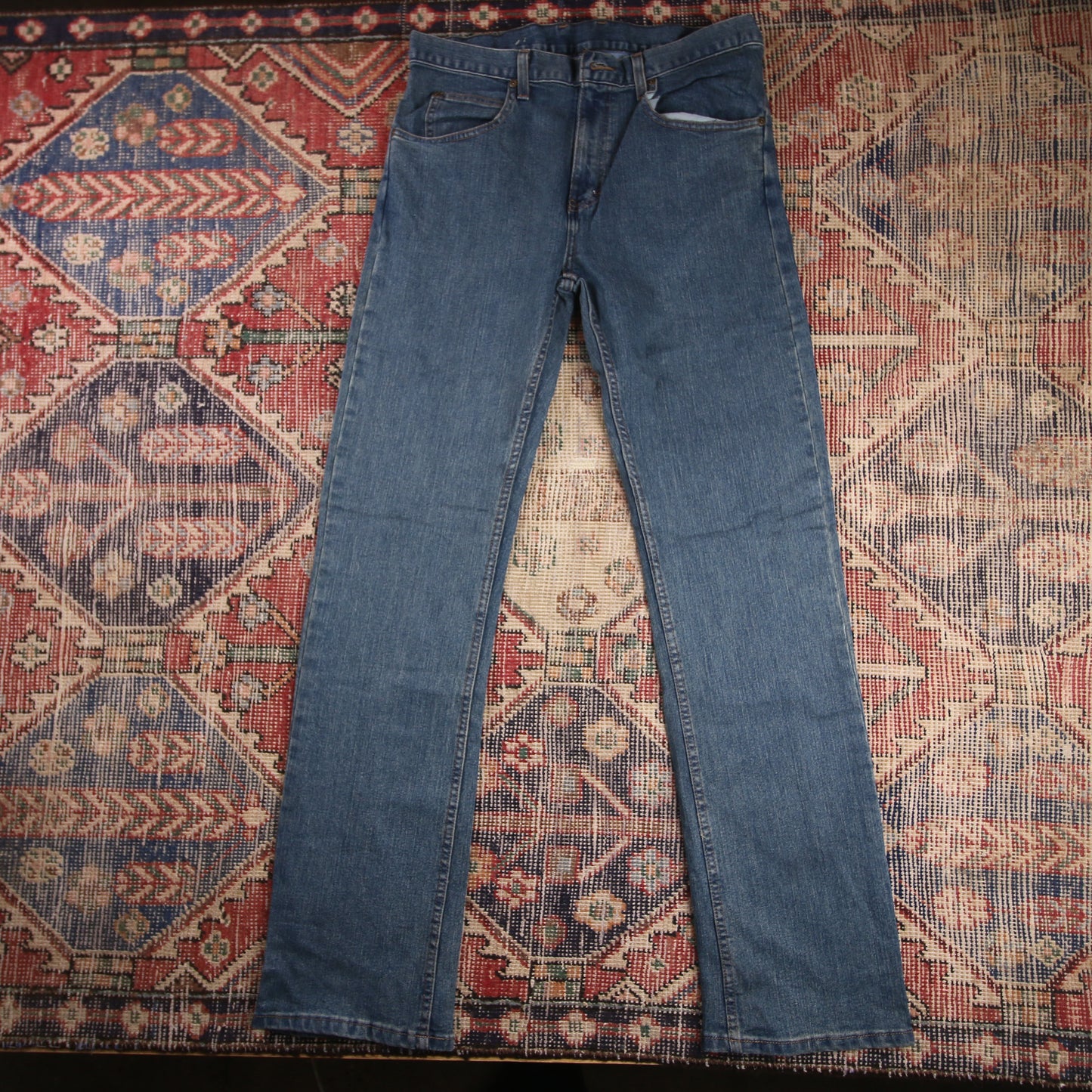 Dickies W32 L34 Straight Leg Blue Denim Trousers