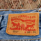 Levi's 550 W36 L30 Tapered Leg Relaxed Fit Blue Denim Jeans