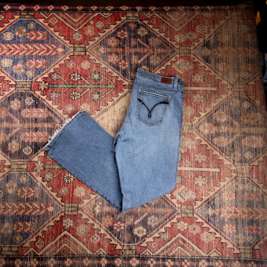 Lee W34 L30 Bootcut Blue Denim Jeans