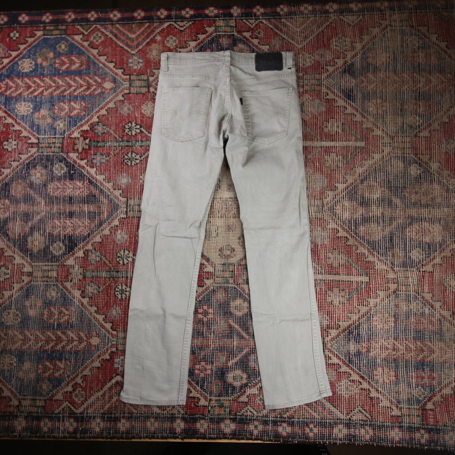 Levi's 513 W30 L29 Straight Leg Slim Fit Grey Denim Jeans