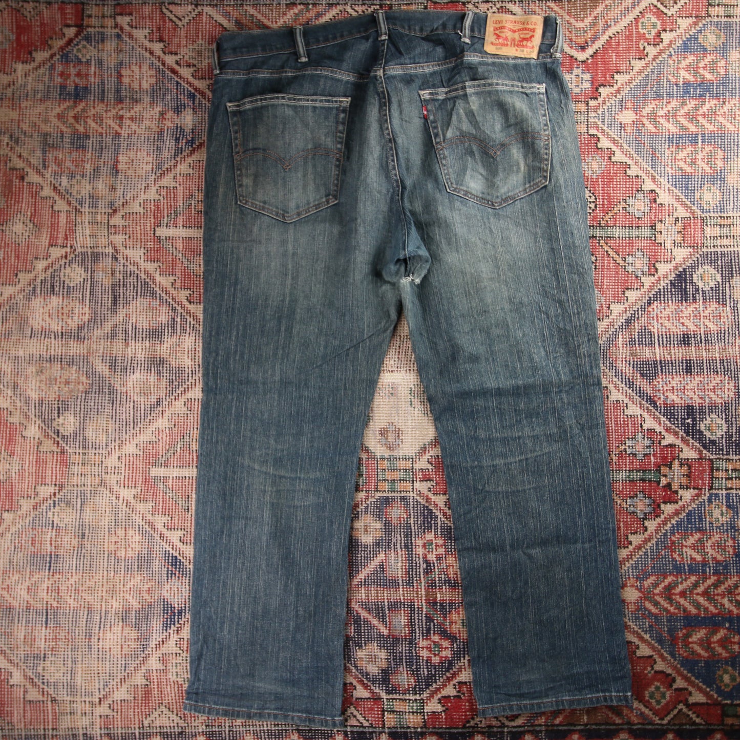 Levi's 559 Red Tab W40 L29 Straight Leg Relaxed Fit Blue Denim Jeans
