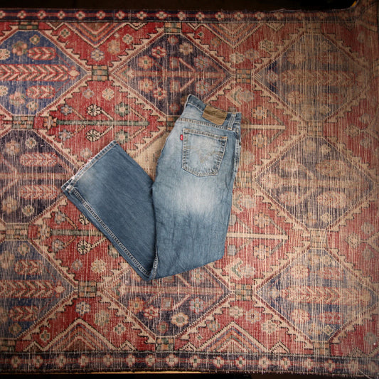Levi's Signature W30 L30 Bootcut Blue Denim Jeans